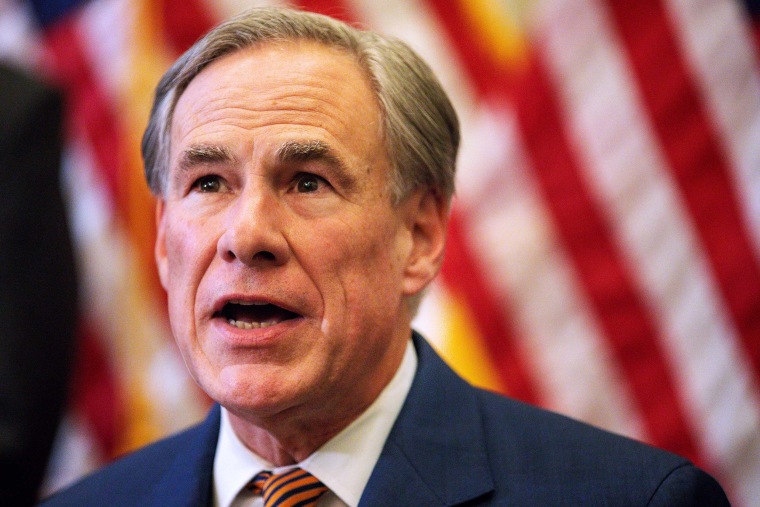 Texas Governor Greg Abbott speaks during a press conference where he signed Senate Bills 2 and 3 at the Capitol on June 8, 2021 in Austin, TX.