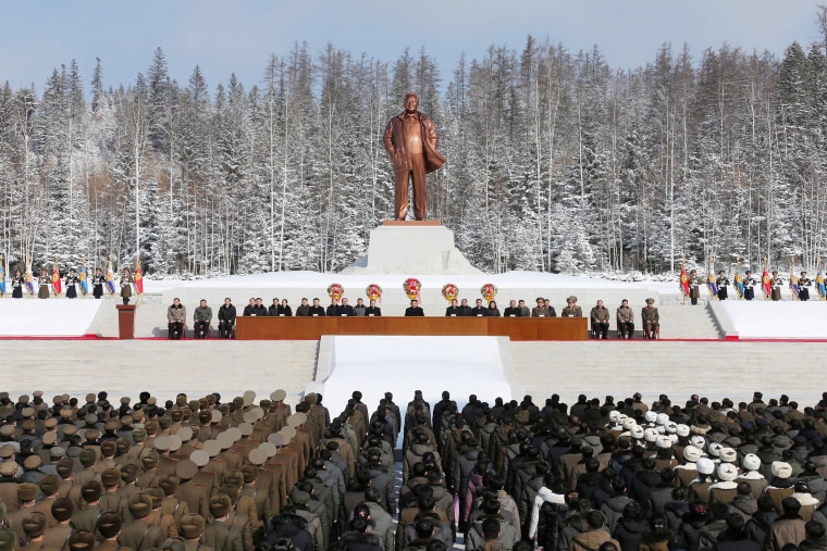 Image: Celebration of the 80th birthday anniversary of late North Korean leader Kim Jong Il