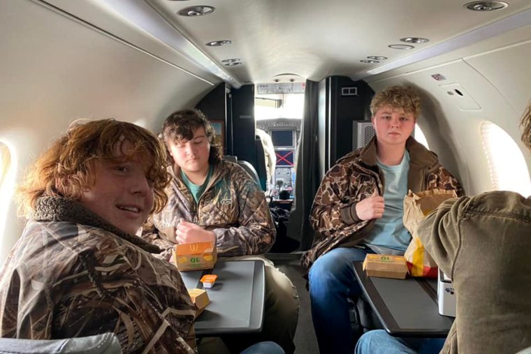 From left: Noah Lee Styron, Michael Daily Shepherd and Jonathan Kole McInnis, who were on the plane that crashed off the coast of North Carolina.