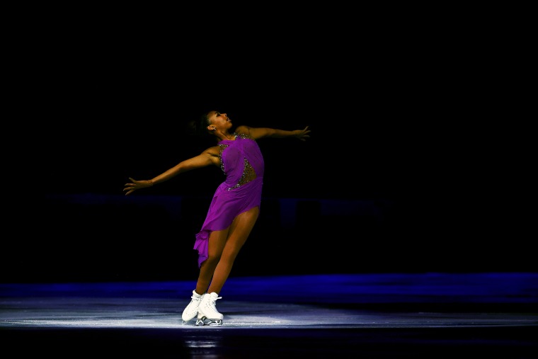 Image: Starr Andrews performs in the Exhibition Program during the ISU Grand Prix of Figure Skating - Skate America on Oct. 24, 2021 in Las Vegas
