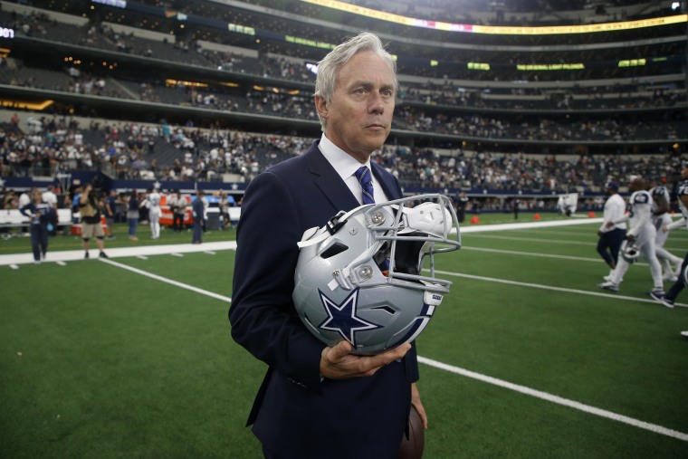 Richard Dalrymple, then an executive for the Dallas Cowboys, after the Cowboys' game against the Miami Dolphins in Arlington, Texas, on Sept. 22, 2019. 