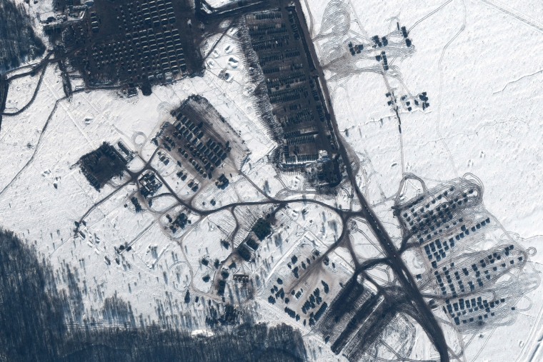 Image: Satellite image of the Kursk training area