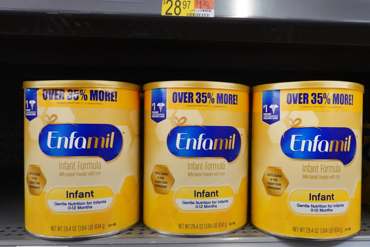 Image: Enfamil baby formula has been is short supply in many stores around the country.
