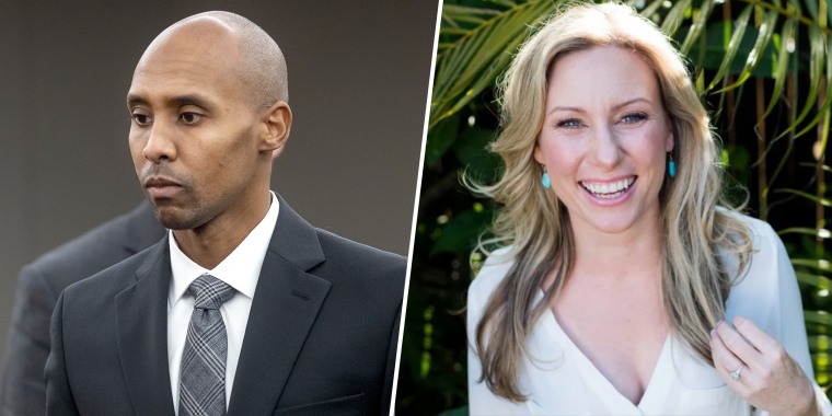 Former Minneapolis police officer Mohamed Noor and Justine Damond