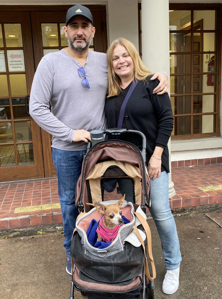 Guillermo Garcia with his wife, Eugenia.