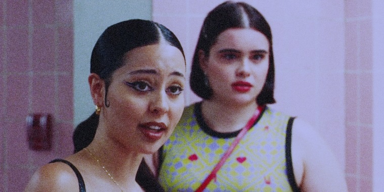 Image: A screengrab of Maddy and Kat from HBO's "Euphoria."