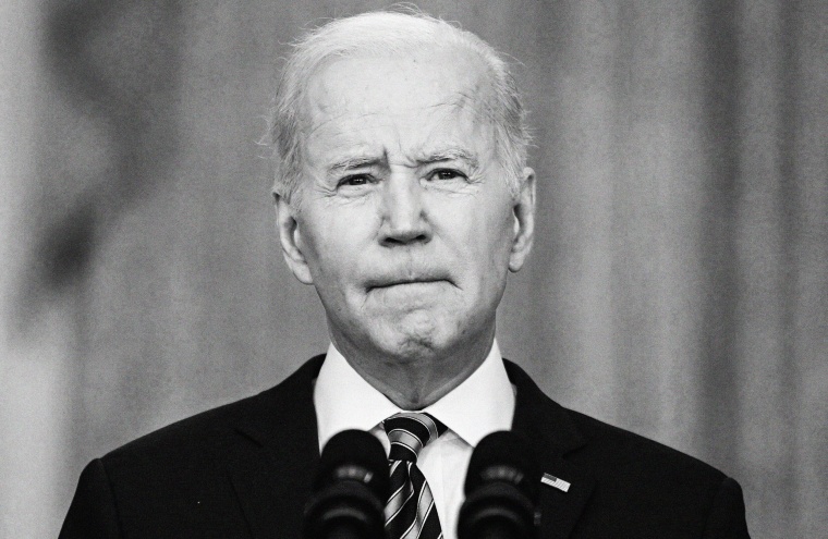 President Joe Biden addresses the Russian invasion of Ukraine at White House on Feb. 24, 2022.
