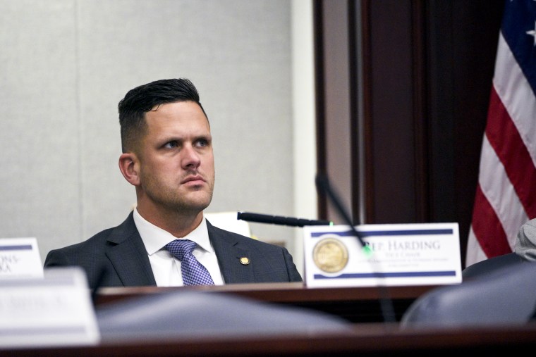 Florida Representative Joe Harding listens during a legislative session on January 13, 2022 in Tallahassee.