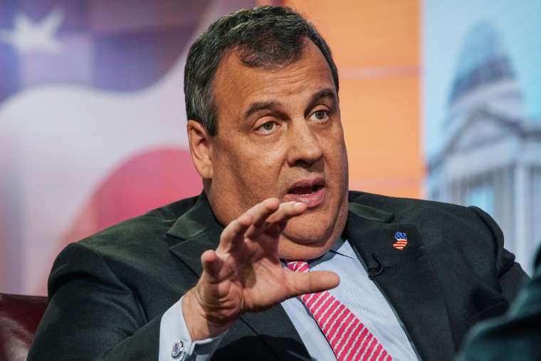 Image: Chris Christie during an interview in New York on Feb. 4, 2019.