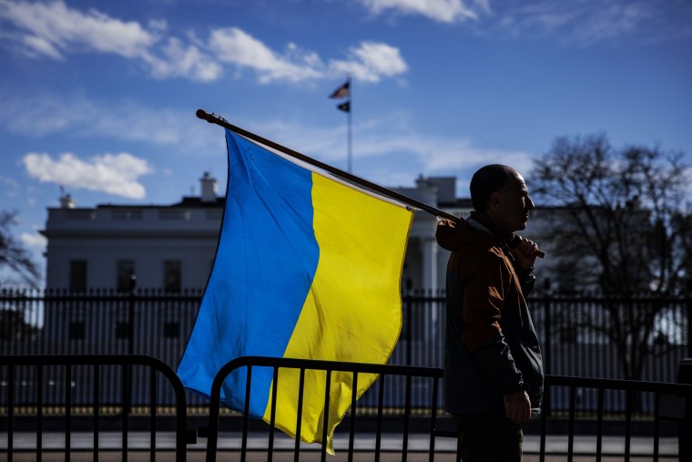 Image: *** BESTPIX *** Protestors Gather In Washington DC After Ukraine Invasion