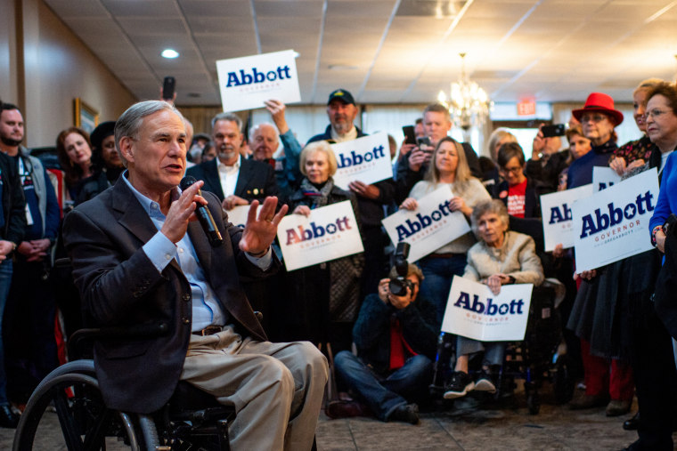 Image: Texas Governor Abbott Campaigns For Reelection In Houston