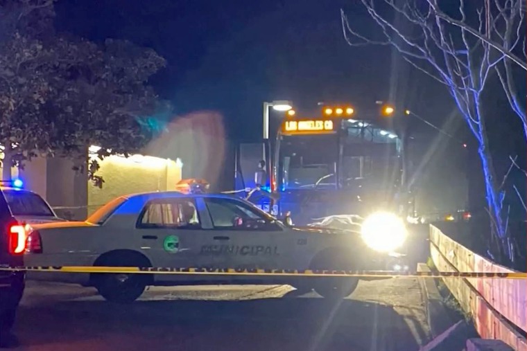 A shooting on a Greyhound bus in Oroville, Calif., killed one person and injured several others before the attacker was arrested on Feb. 2, 2022.