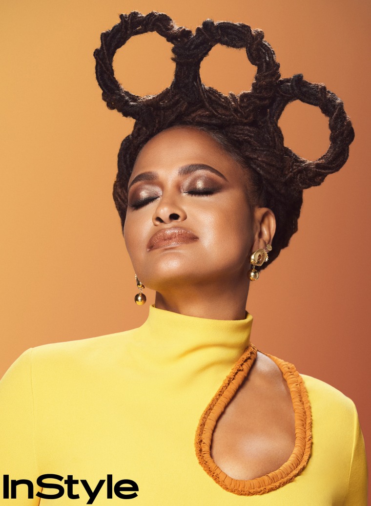 Ava DuVernay shares how significant it was to stop straightening her hair with chemicals and embrace her natural curly locs.