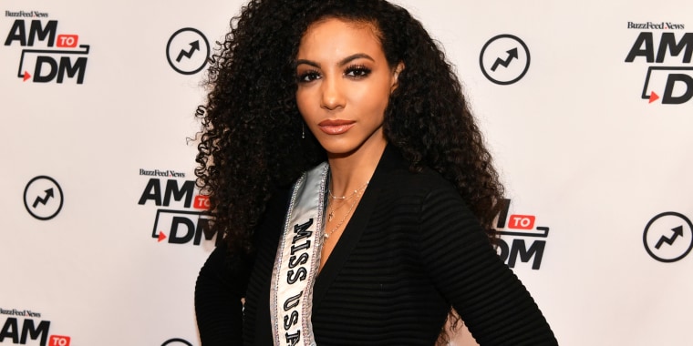 April Simpkins, the mother of late Miss USA 2019 Cheslie Kryst, pictured, released a statement about her daughter's tragic death.