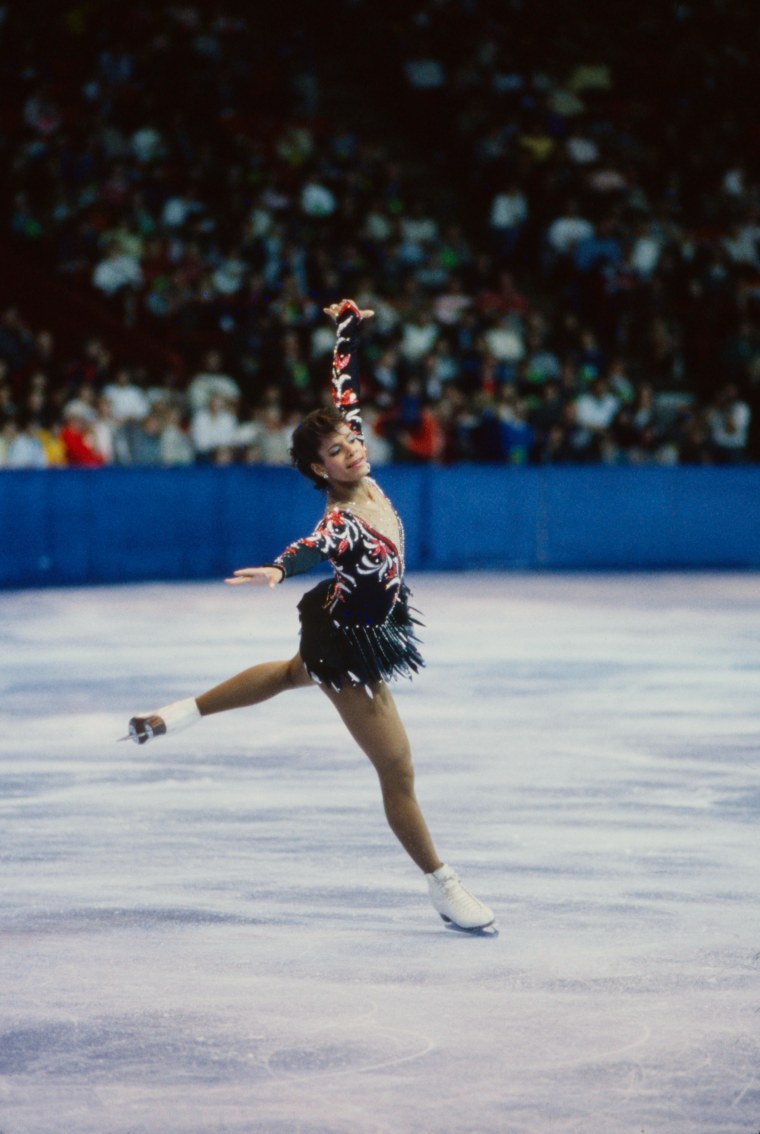 Debi Thomas Competing In The 1988 Winter Olympics