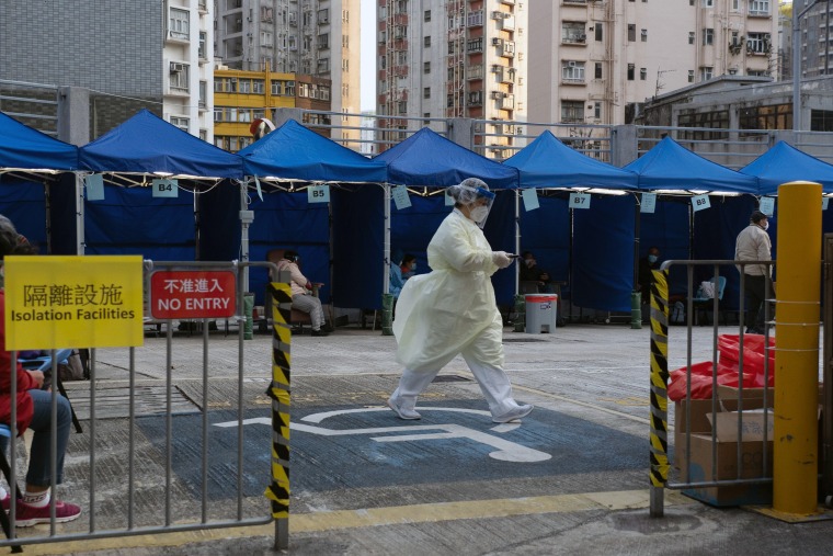Hong Kong Public Hospitals As China's Xi Orders City to Tackle Covid Surge by All Means