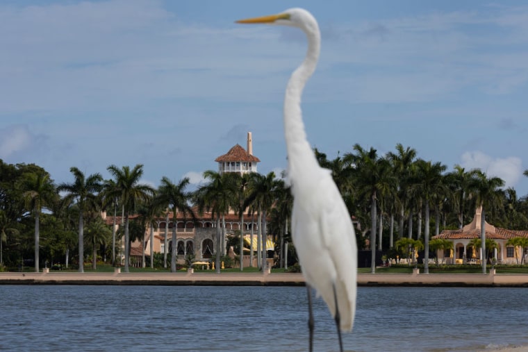 Trump se llevó al menos 15 cajas de material clasificado a su resort de Mar-a-Lago, fotografiado este 11 de febrero de 2022 en Palm Beach, Florida.