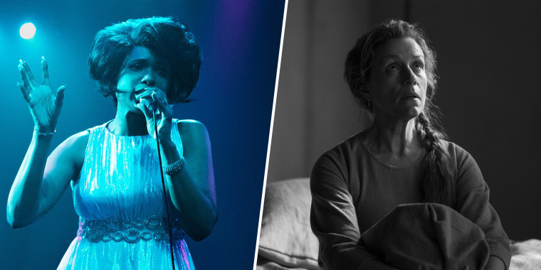 No noms this time for Jennifer Hudson in "Respect" or Frances McDormand in "The Tragedy of Macbeth."