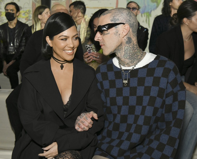 Kourtney Kardashian and Travis Barker