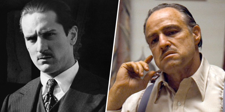 Robert De Niro (left) and Marlon Brando (right) are a pair of acting legends who won an Oscar for playing Vito Corleone in different "Godfather" films.