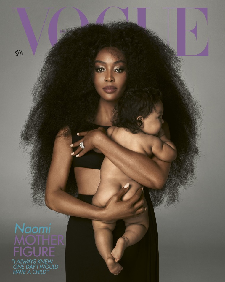 Naomi Campbell Introduces Her Baby To The World On British Vogue Cover