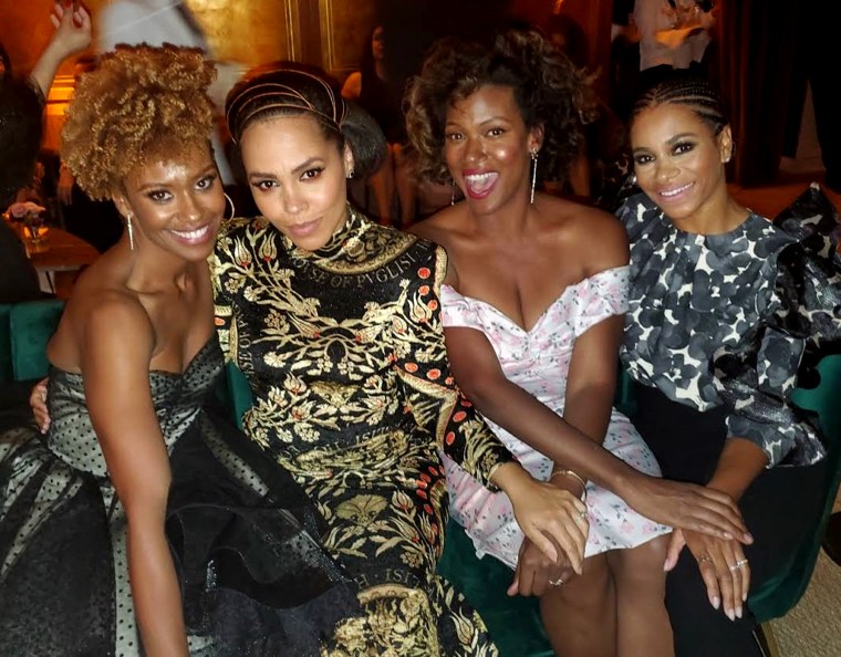 (L-R) Ryan Michelle Bathé, Amirah Vann, Cassandra Freedman and Kelly McCreary at a 2019 "Entertainment Weekly" party celebrating the Emmys. 