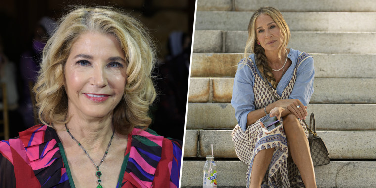 "Sex and the City" author Candace Bushnell (left) shared her reaction to the show's recent reboot, "And Just Like That..."