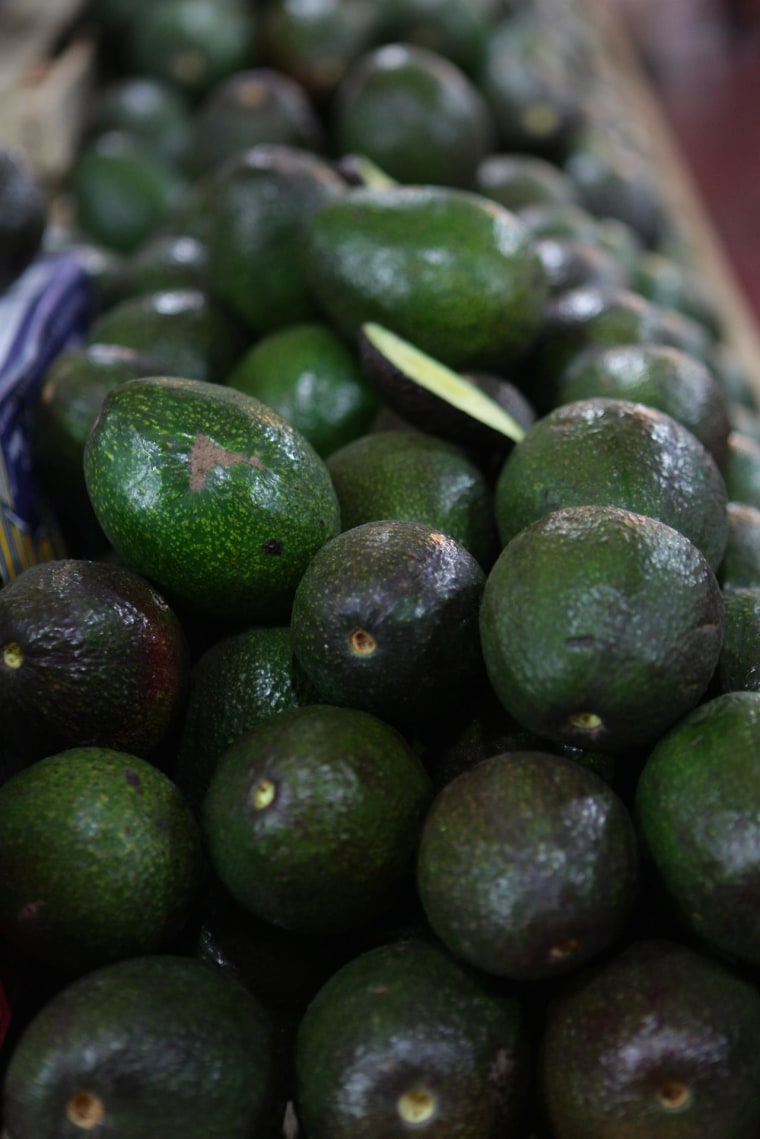 Avocados in a market in Mexico City.