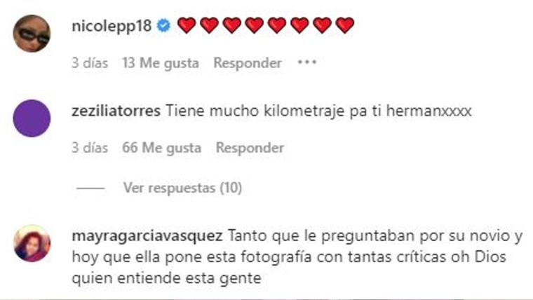 Comentarios en el post de Alejandra Capetillo.