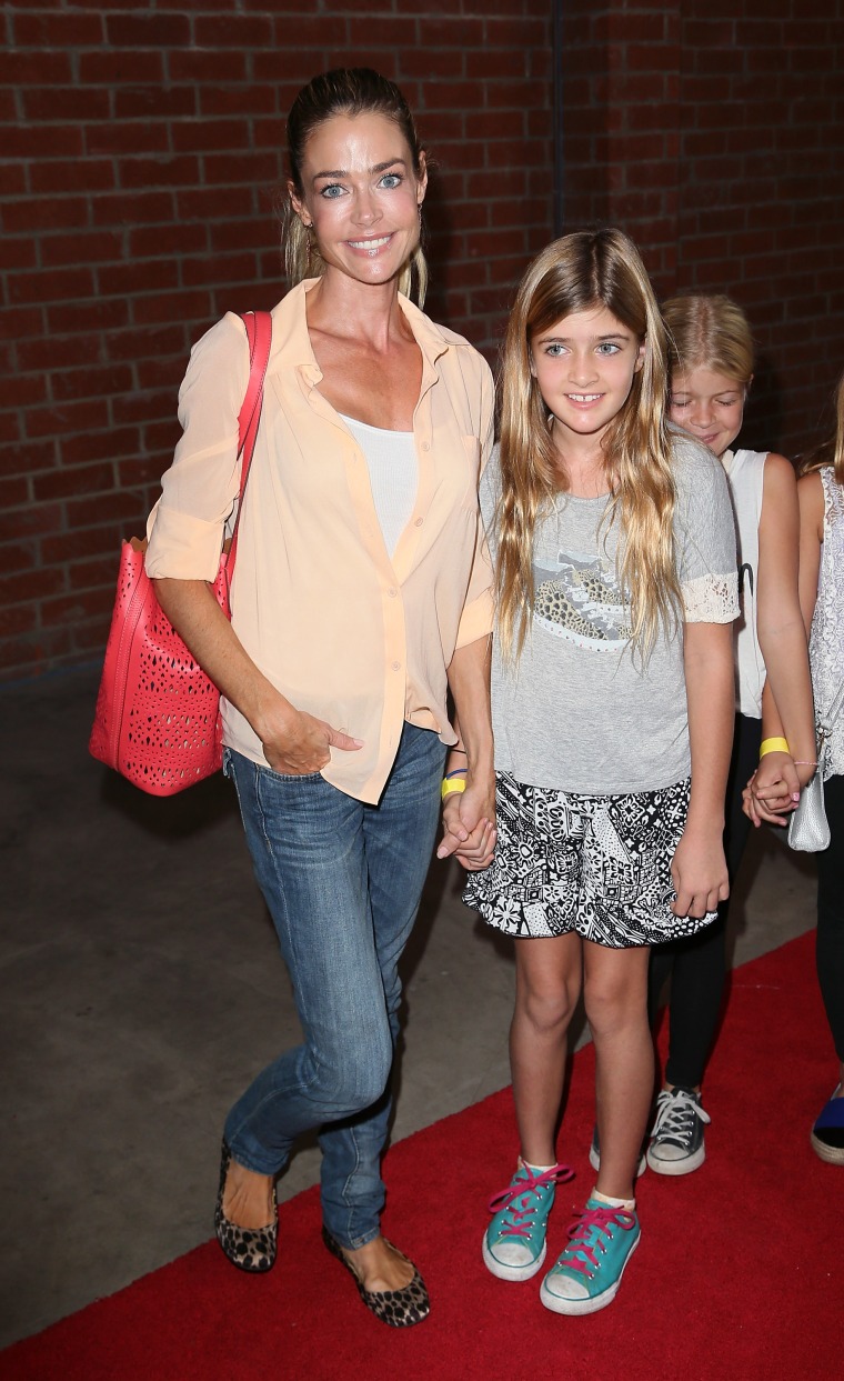 Actress Denise Richards and daughter Sam Sheen attend the Elizabeth Glaser Pediatric AIDS Foundation's 25th Annual "A Time for Heroes" celebration at The Bookbindery on October 19, 2014 in Culver City, California.
