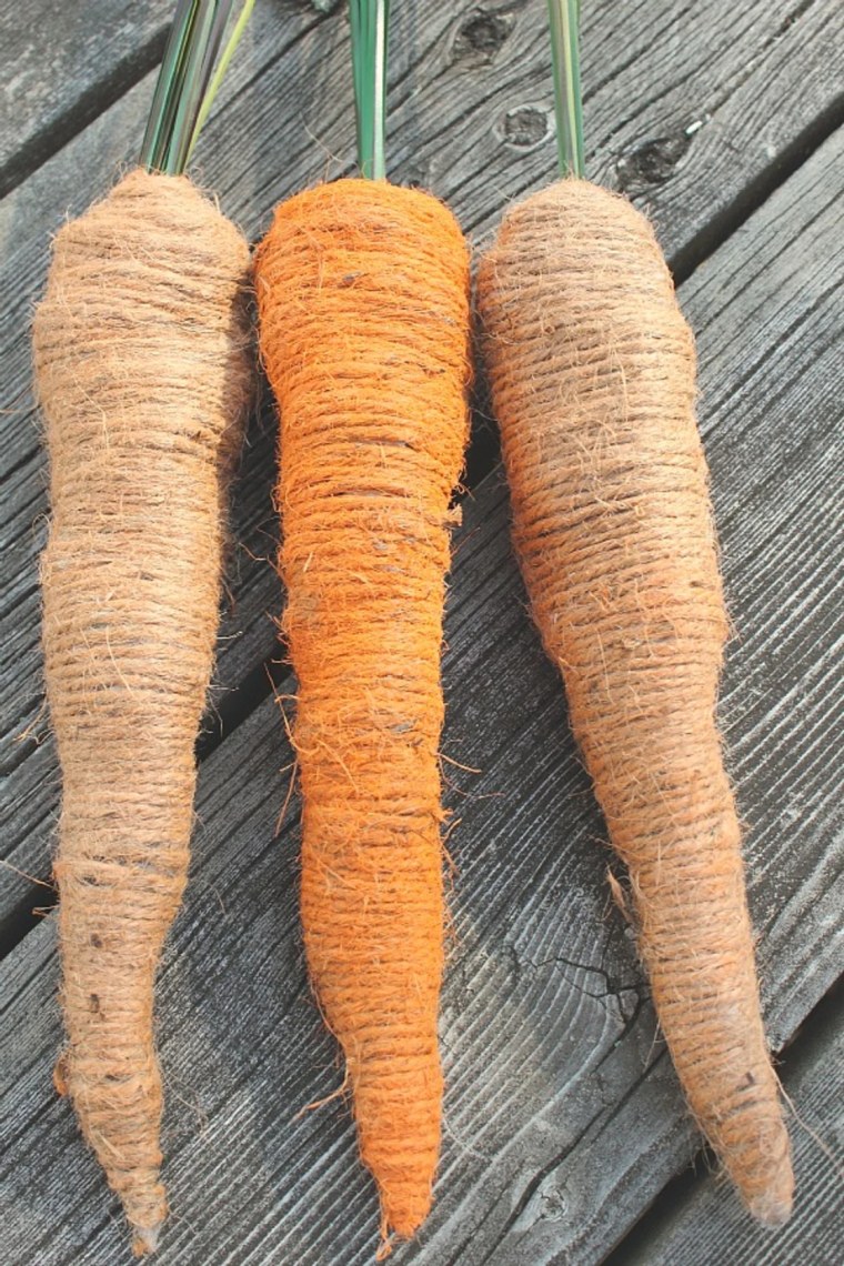 Easter Crafts - twine carrots