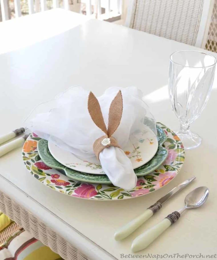 Easter Crafts - bunny ear napkin holders
