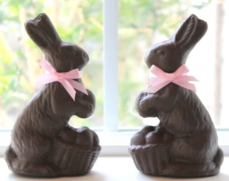 Easter crafts - faux chocolate bunnies
