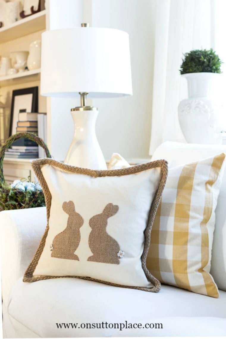 Easter Crafts - no sew pillow