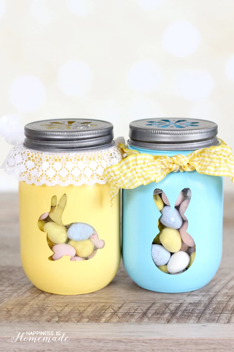 Easter crafts - mason jars