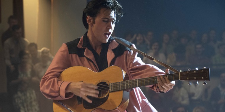 Austin Butler performs as Elvis Presley in Baz Luhrmann's biopic.