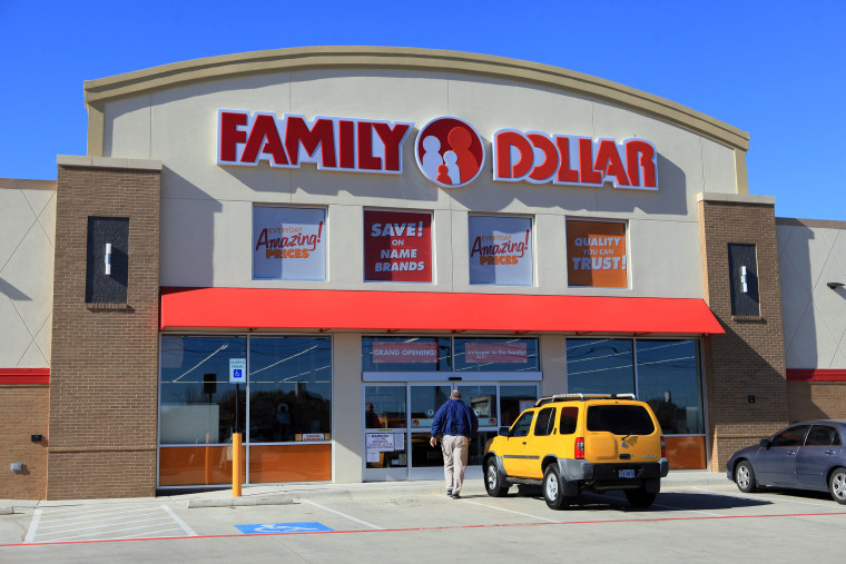 A man walks into a Family Dollar Stores Inc. location in Mansfield, Texas, U.S.