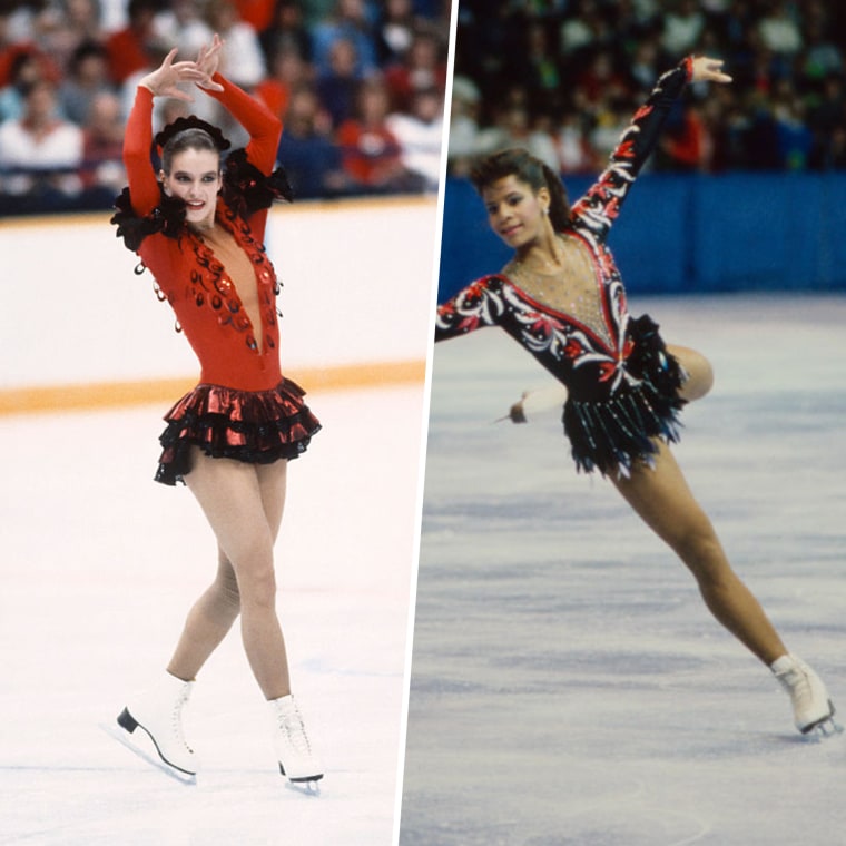 Katarina Witt of East Germany and America's Debi Thomas made for the other big battle on the ice in 1988.