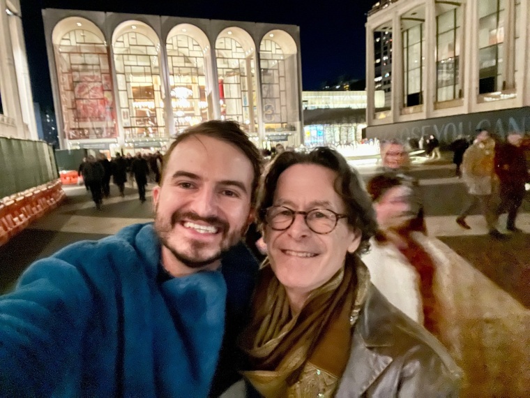 The two of us after seeing a show in New York City.