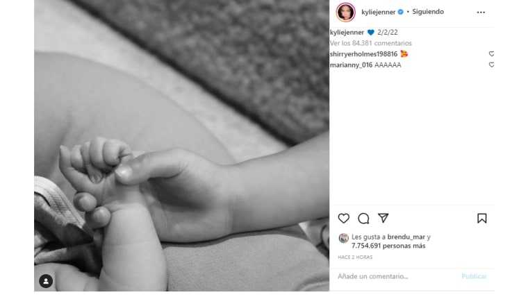 Kylie Jenner anuncia el nacimiento de su segundo bebé