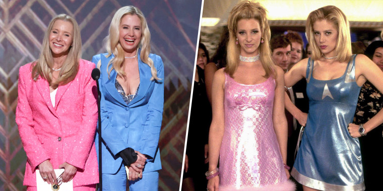 Lisa Kudrow and Mira Sorvino are Romy and Michele at SAG Awards