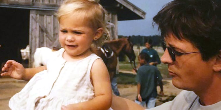 Michael J. Fox shared throwback photos of his twin daughters, Aquinnah and Schuyler, in honor of their 27th birthday.