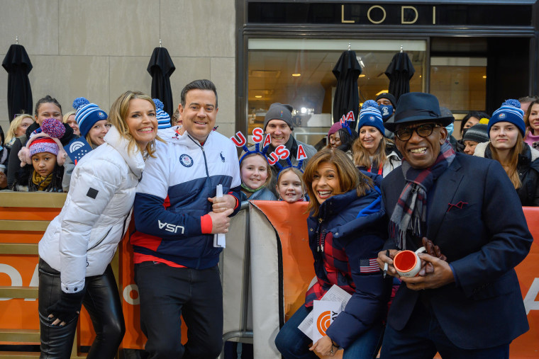 Savannah Guthrie, Carson Daly, Hoda Kotb and Al Roker all had the chance to meet Grace, as well as her sister Charlotte and father, John.