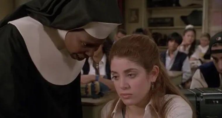 Alanna Ubach and Whoopi Goldberg in "Sister Act 2: Back in the Habit."