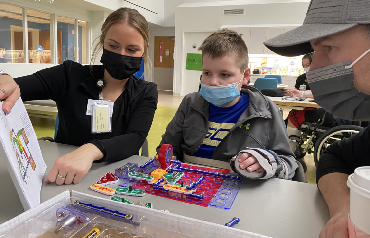 In the rehabilitation hospital, Jaden Shaffer had to re-learn everything, starting with how to hold his head up.