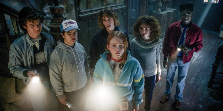 The gang investigates a new mystery in "Stranger Things" Season Four.