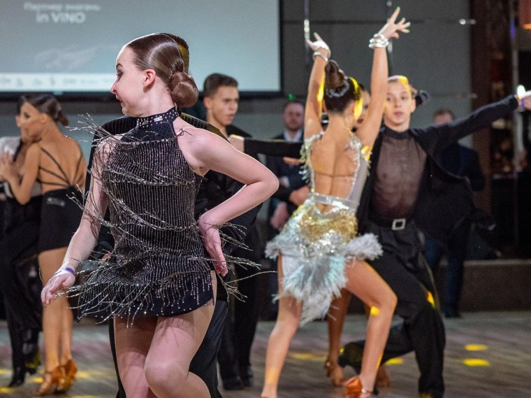 The annual dance competition happened in the same hotel where foreign journalists were staying to cover the invasion of Ukraine.