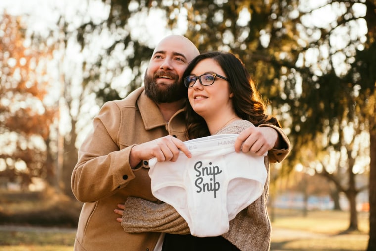 Couple posts hilarious vasectomy announcement