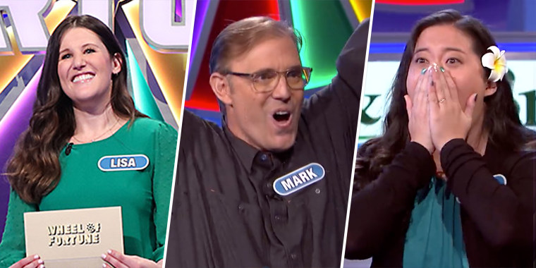 Lucky "Wheel of Fortune" contestants Lisa Kramer, Mark Baer and Bree  Yokouchi each won the $100,000 grand prize in the bonus round three nights in a row this week.
