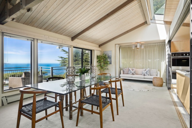 Betty White Carmel California beach vacation house for sale dining area